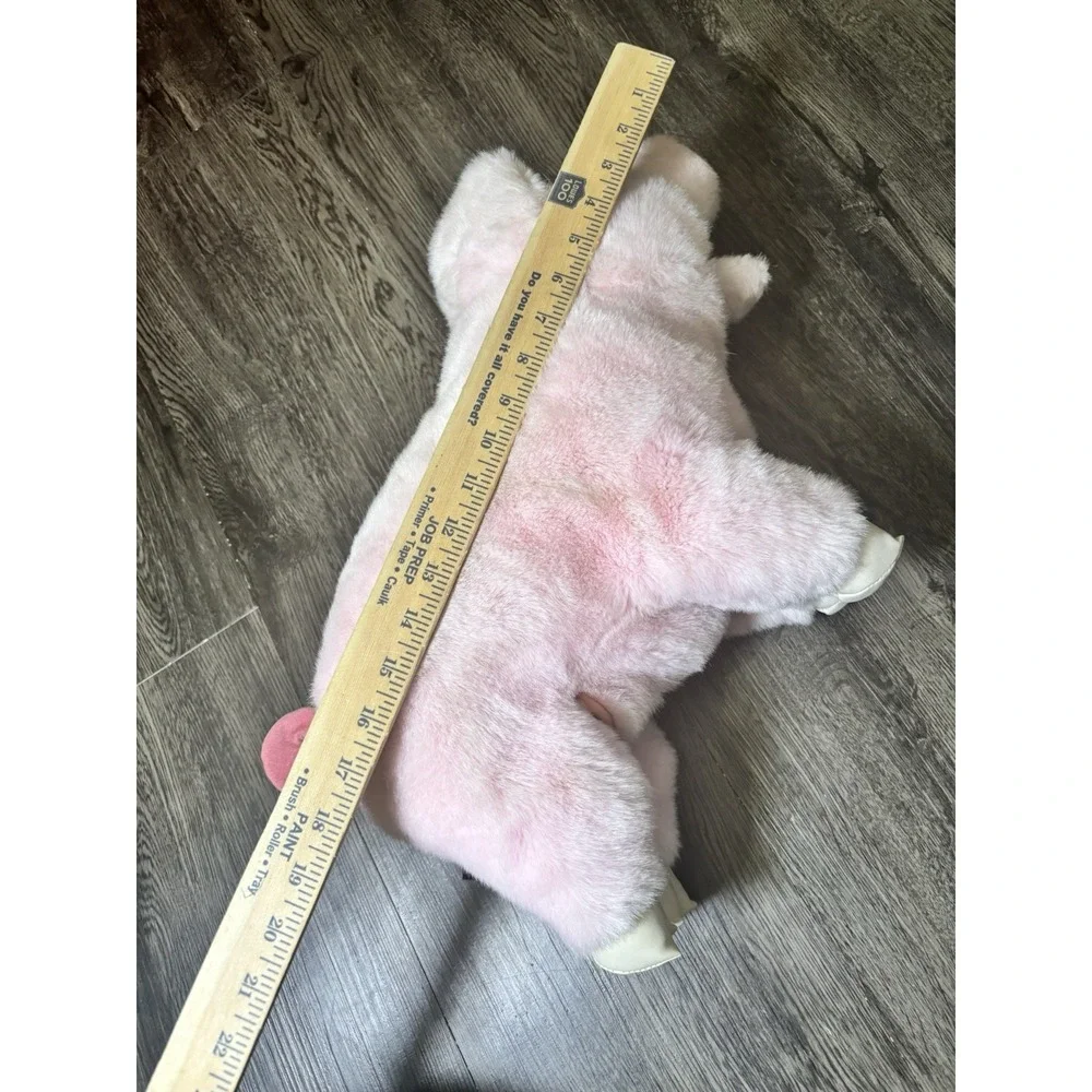 Vintage GUND 1987 Pink Pig Plush Collector's Classic Hand Puppet / Stuffed To
